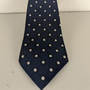 Ralph Lauren Blue with white polkadot tie.